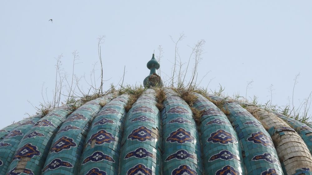 The tiled roof of the Khodja Abdi Darun Shrine